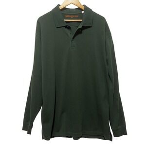 5.11 Tactical Series Mens Polo Shirt Green XL Outdoor‎ Rugged Utility Functional